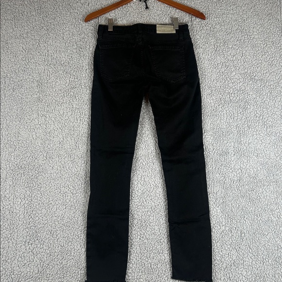 IRO Ajuste Distressed Skinny Cropped Jeans Black Women’s,Size 25 - Picture 15 of 16